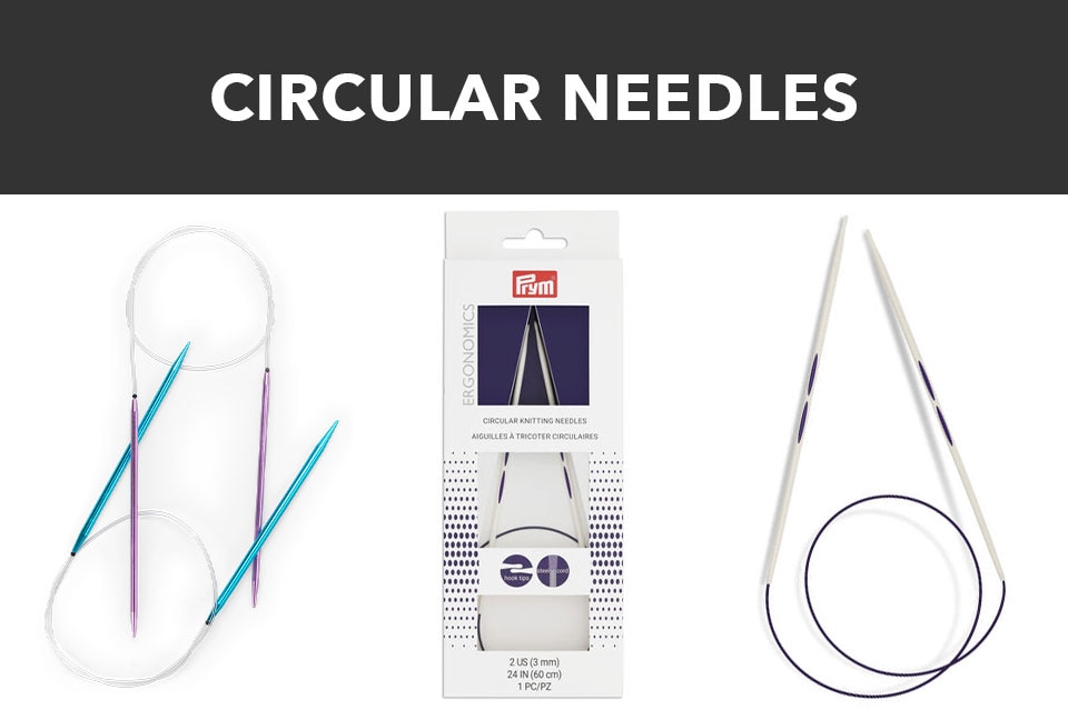 Circular knitting needles with cable for yarn projects