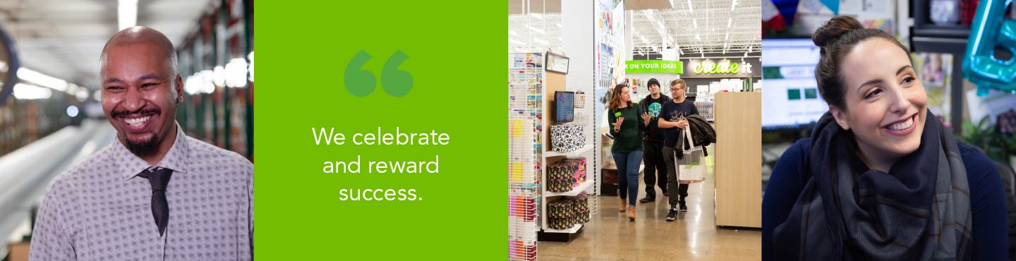 image of employee quote "we celebrate and reward success"