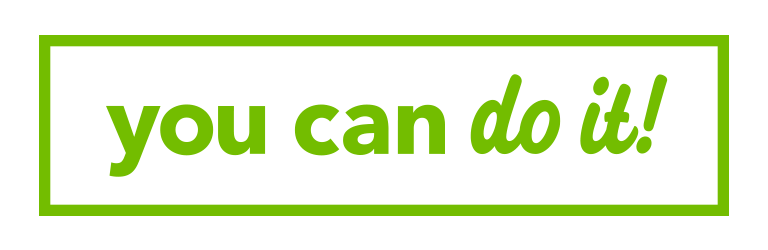 You Can Do It logo with projects