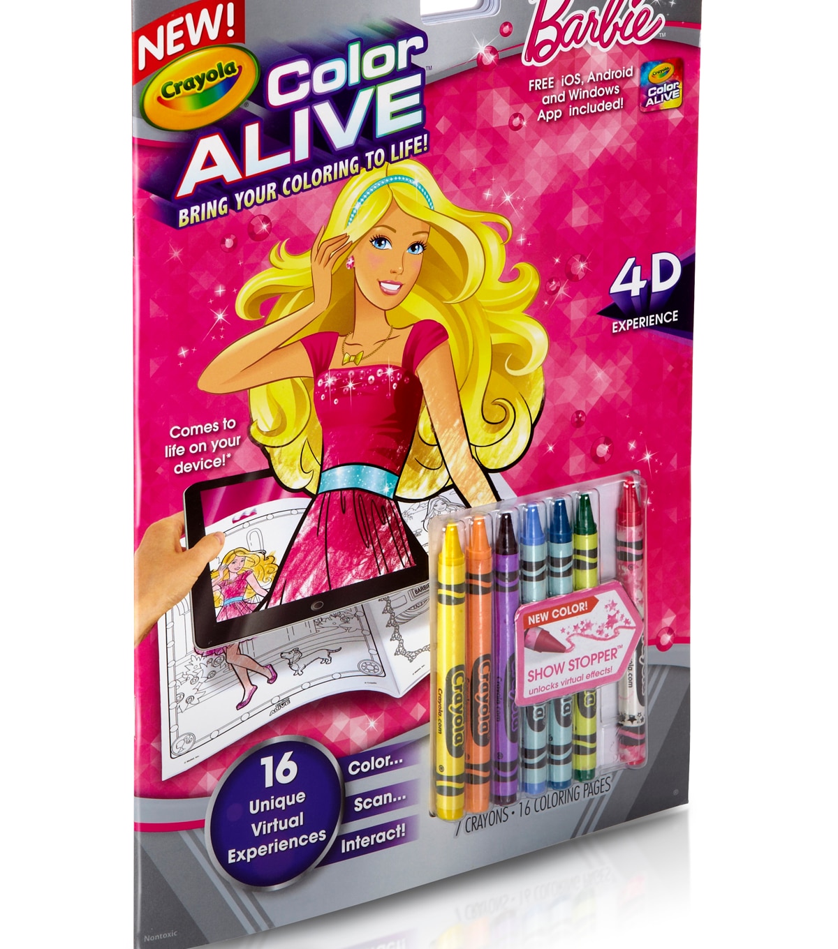 Crayola Color Alive Action Coloring Pages Barbie Joann Life