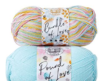 Lion Brand Pound of Love and Bundle of Love Yarn