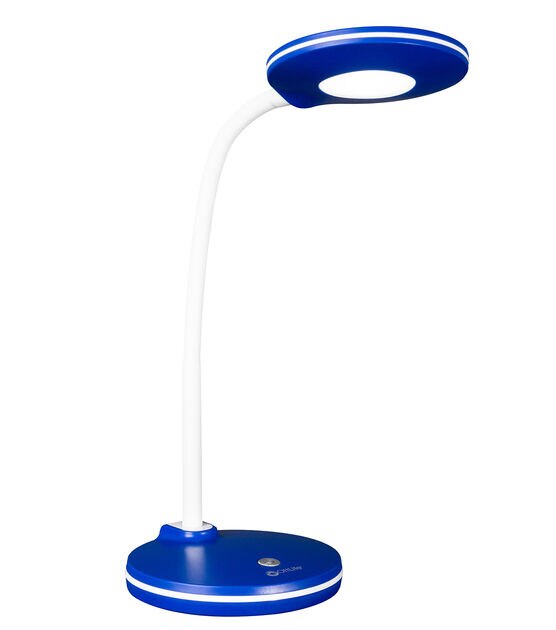 OttLite 15" Blue Adjustable LED Flexible Desk Lamp