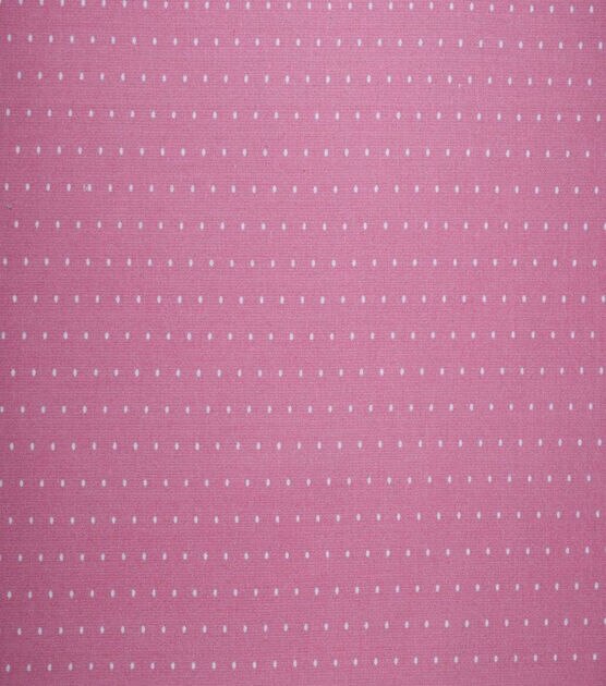 White Dots on Pink Quilt Cotton Fabric by Quilter's Showcase