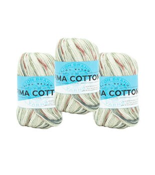 Lion Brand Yarn 24/7 Cotton Yarn 3 Bundle, JOANN