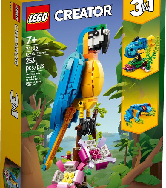 LEGO Creator Exotic Parrot 31136 Set, , hi-res, image 4