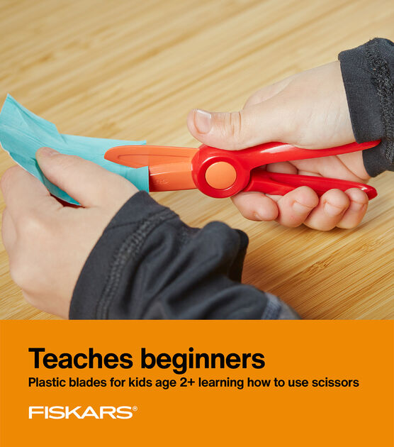 Fiskars Starter Safety Scissors, 3 Pack, Assorted Colors (Ages 2+) 