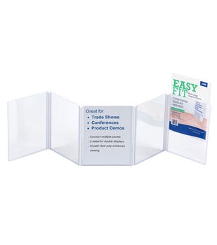 Flipside Mini Tri-Fold Display Board, 14 x 22 Inches, White