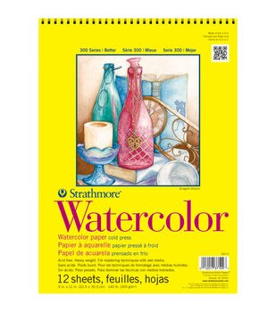 Fabriano 1264 Watercolor Pad, 7 inch x 10 inch, Spiral Bound