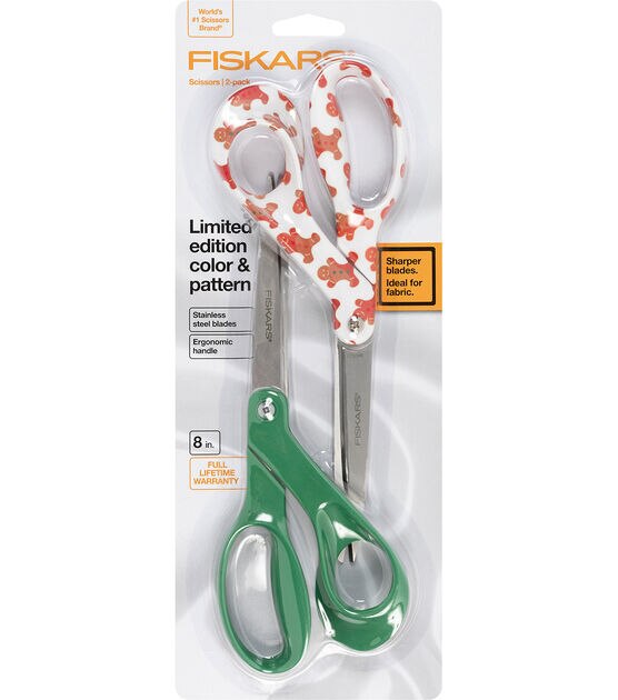 Orange & Green Craft/Scrapbook Scissors With Cool Design