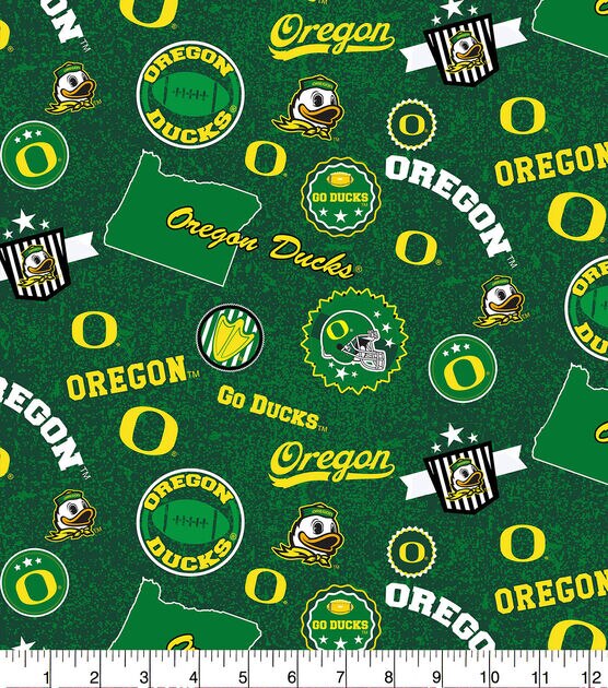 University of Oregon Ducks Cotton Fabric Home State