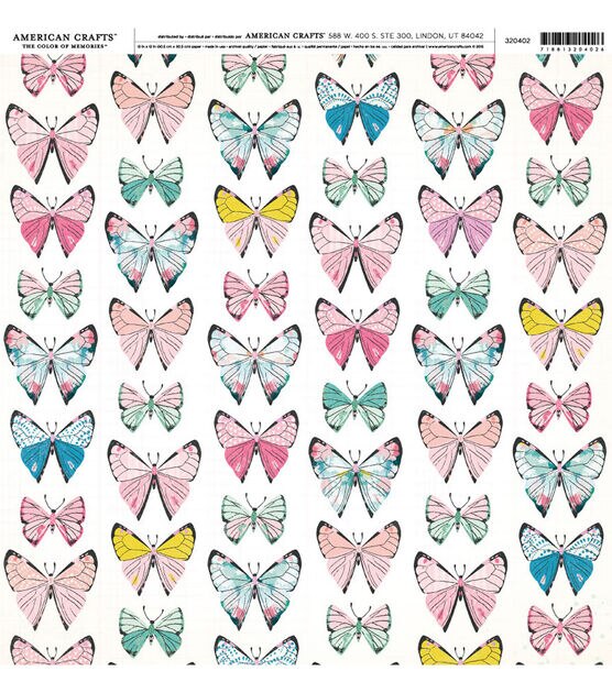 American Crafts 12" x 12" Patterned Cardstock Sheets, , hi-res, image 1