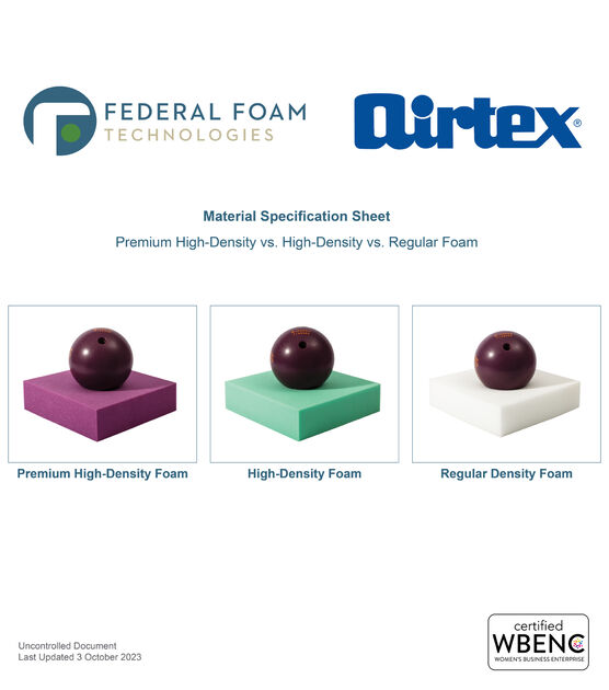 Airtex 2" x 24" High Density Foam Sheet, , hi-res, image 4