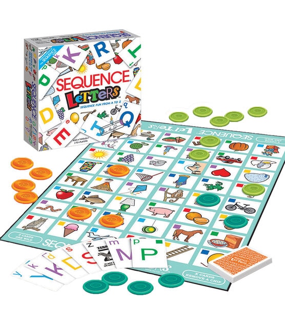 Sequence letter Letter board game for kids consist of 1 playing