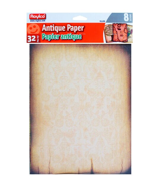Roylco® Design Craft Paper Antique Paper 8.5 x 11 32/Sheets
