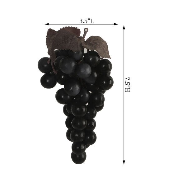 Flora Bunda 4ct Artificial Black Grapes, , hi-res, image 3