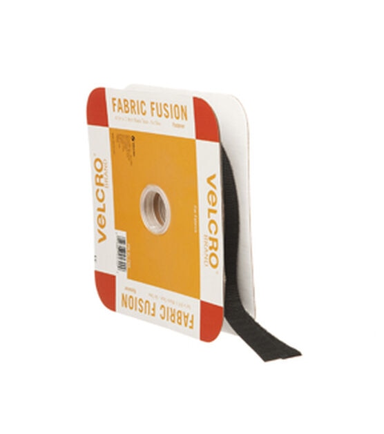 VELCRO Brand Iron On 15ft X 3/4" Tape Black