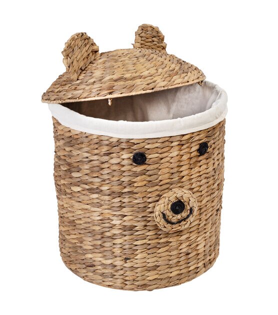 Adairs Kids - Kids Bear Natural Storage Basket, Kids Storage
