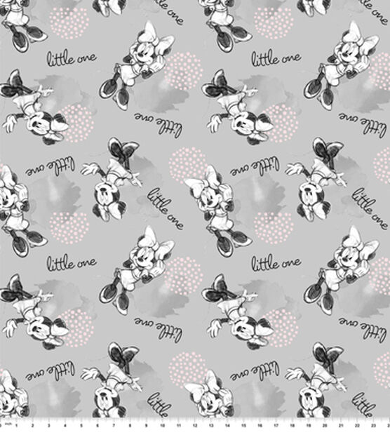Minnie In Nature Disney Fleece Fabric