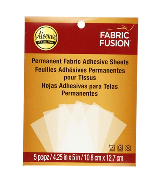Aleene's Fabric Fusion Sheets Peel & Stick 5/Pkg