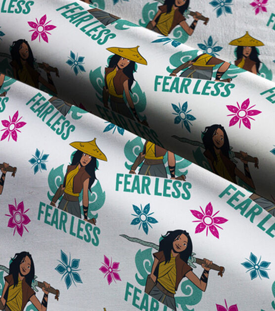 Princess Raya Fearless Disney Cotton Fabric, , hi-res, image 3