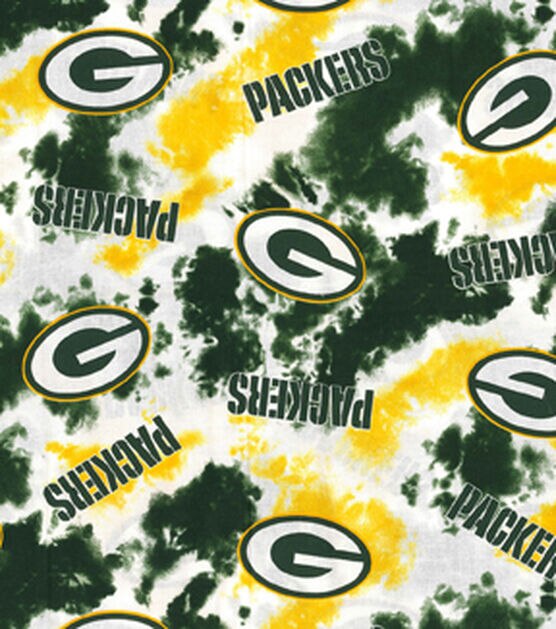 Fabric Traditions Green Bay Packers Tie Dye NFL Cotton Fabric