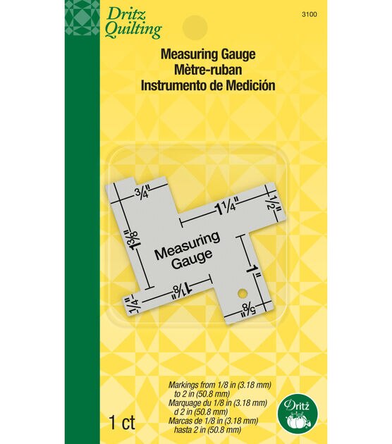 Dritz 14 in 1 Measuring Gauge, 1/8" to 2"