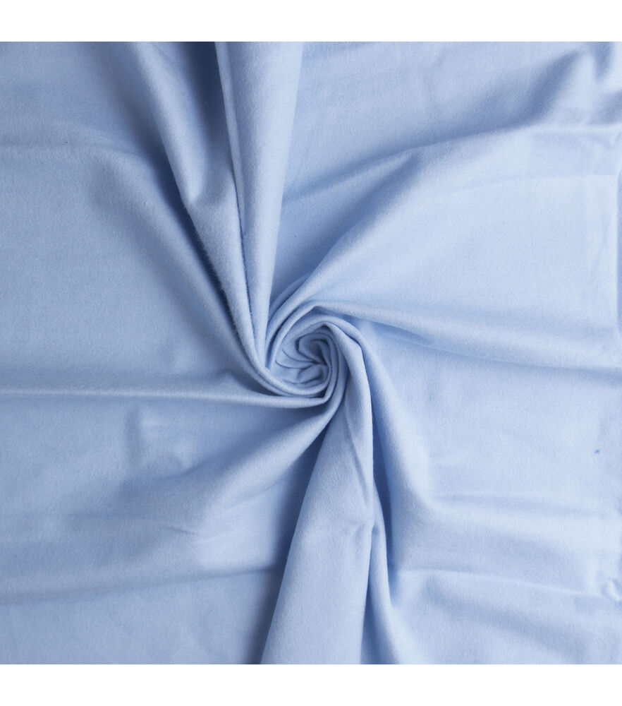 Comfy Cozy Flannel Fabric Solids, Powder Blue, swatch