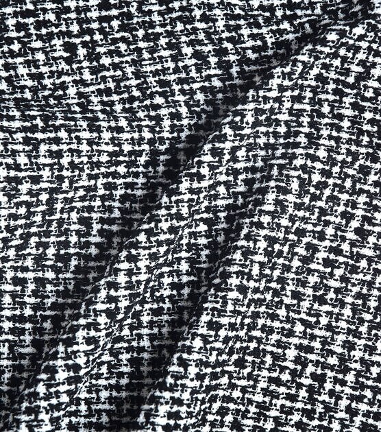 Black & White Yarn Dye Tweed Fabric