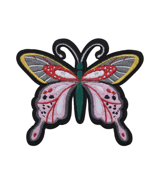 3.5" Vibrant Butterfly Iron On Patch by hildie & jo, , hi-res, image 2