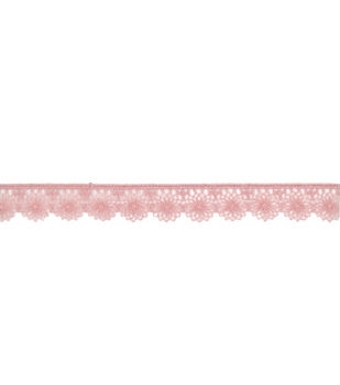 Simplicity 3 tier Lace Trim 2.5'' White & Pink