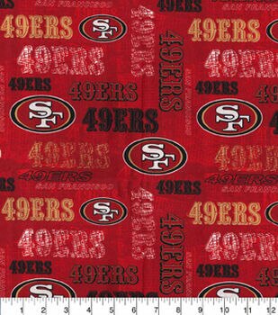 NFL SAN FRANCISCO 49ERS Stadium Print Football 100% cotton fabric licensed  material Crafts, Quilts, Home Decor Niner