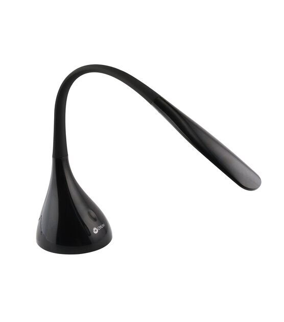 OttLite 24" Black Creative Curves Touch LED Desk Lamp, , hi-res, image 4