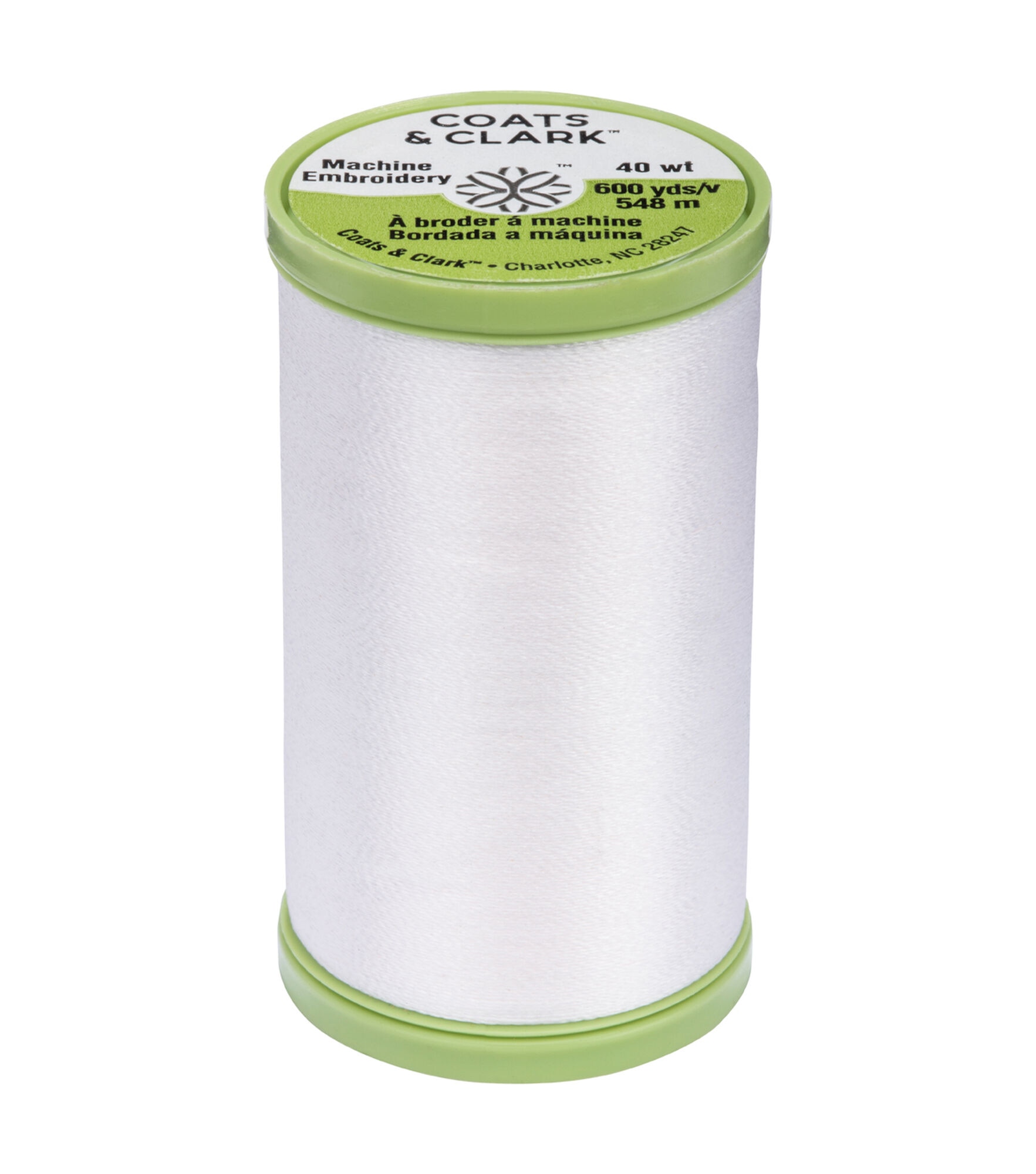 Simthread White Black Trilobal Polyester Embroidery thread Sewing Thread  40wt Tkt 120 Tex 27 in 1100Yds