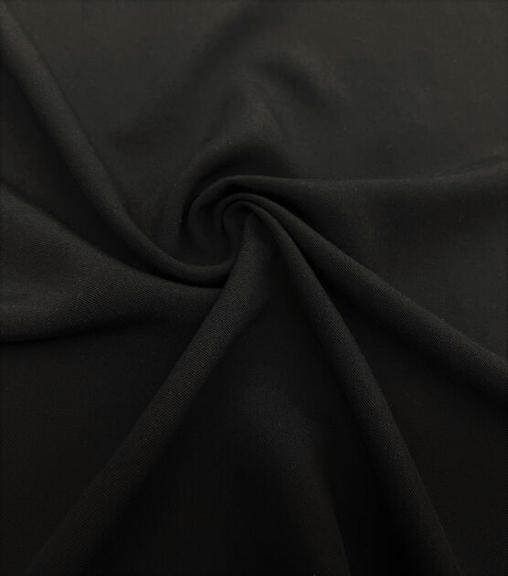 Black Sand Washed Rayon Twill Apparel Fabric