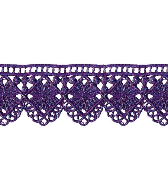 Plum Venice Lace Trim, , hi-res, image 2