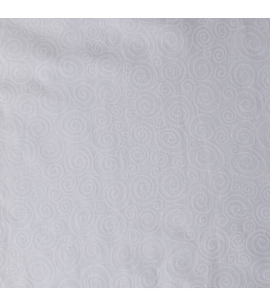 White Swirls Quilt Cotton Fabric by Quilter's Showcase