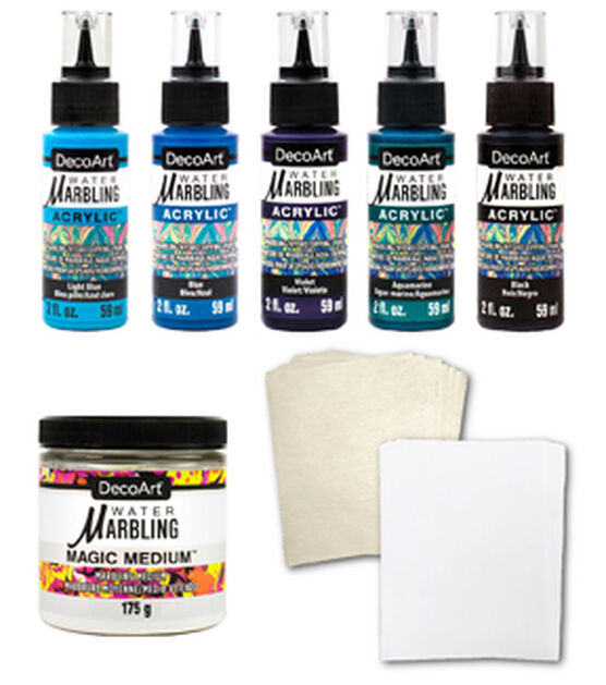 Marbling Paint Art Kit Water Marbling kit, Water Art Paint Set