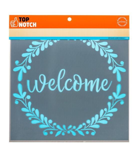 12 x 12 Welcome Stencil by Top Notch