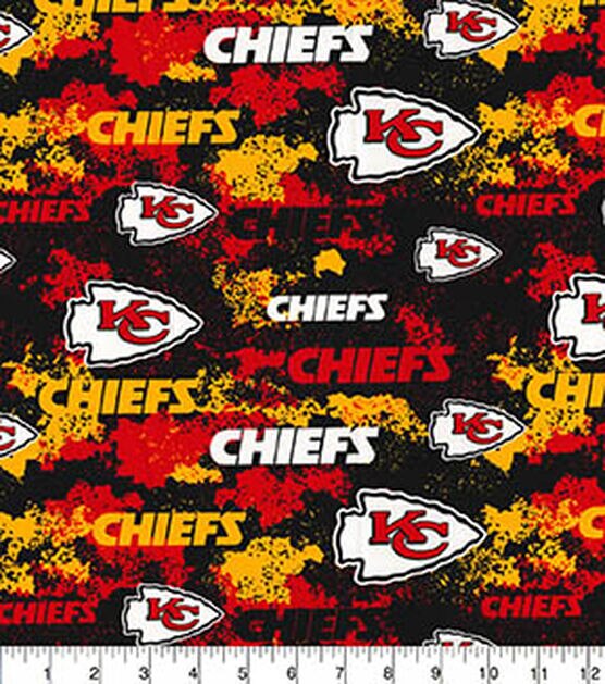 Fabric Traditions NFL Kansas City Chiefs Distressed Cotton Fabric