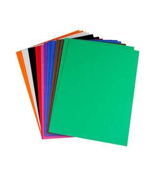 Wonderfoam Non-Toxic Foam Sheet, 9 X 12 in, Assorted Bright Color, Set of 10