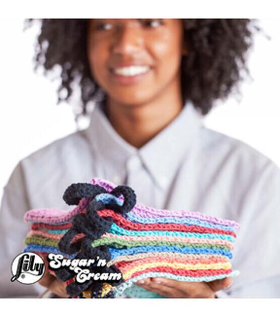 Lily Sugar 'n Cream Cotton Yarn Red Fast Shipping Crochet Knit