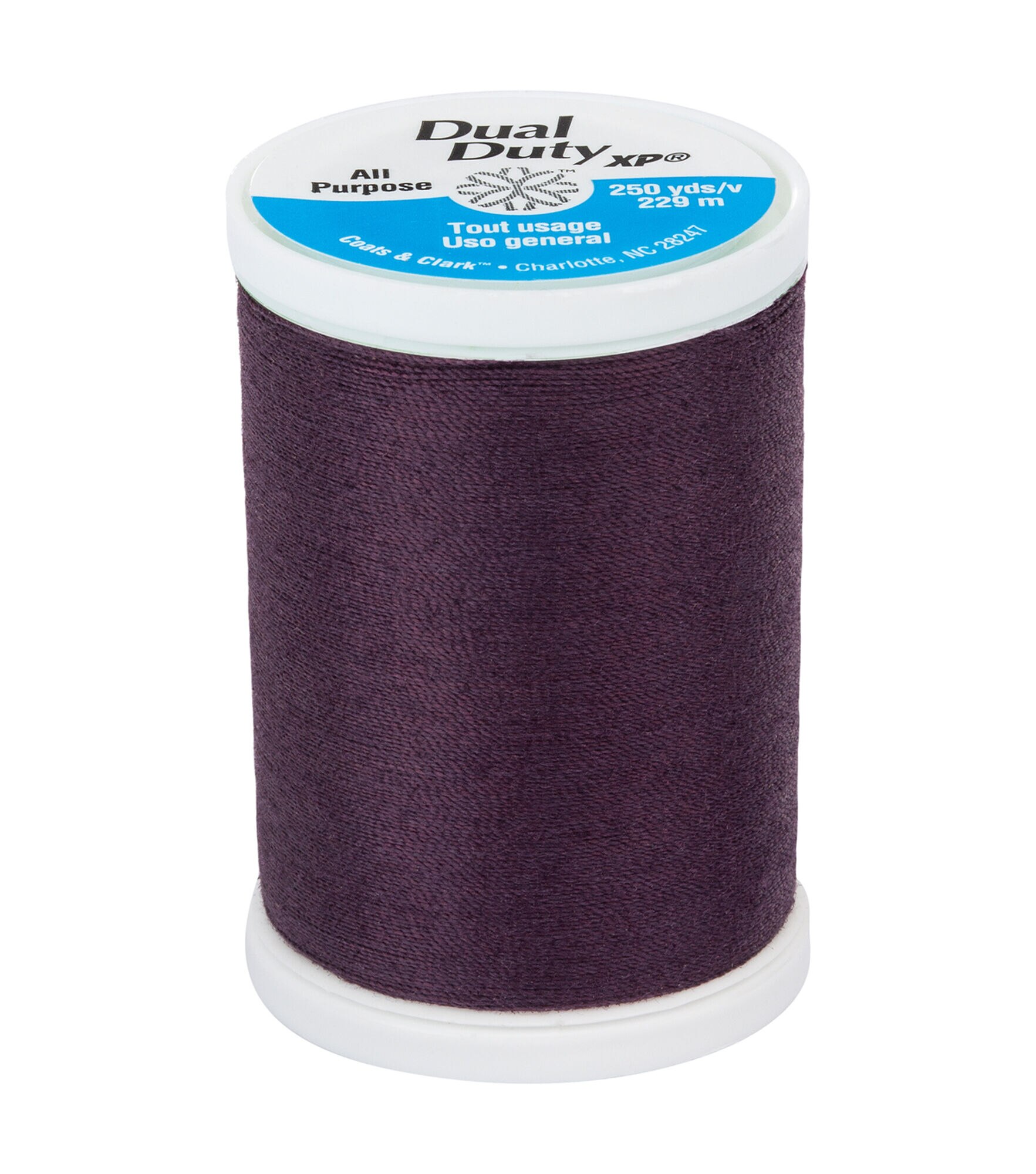 Coats & Clark 250yd Dual Duty XP 35wt General Purpose Thread, #3190dd Royal Plum, hi-res