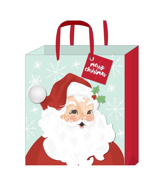 Christmas Gift Tag, Handmade Gift Tag, White, Kraft Christmas Santa ha –  FiFi's Handcrafted