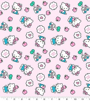 Tela de Hello Kitty, pegatinas de Hello Kitty y sus amigos Sanrio con  licencia de Springs Creative Novelty Cotton Fabric -  España