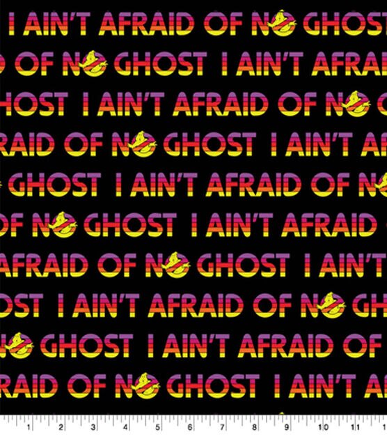 Ghostbusters I Aint Afraid Halloween Cotton Fabric