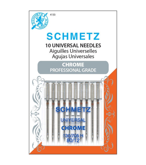 Schmetz Chrome Professional Grade Universal Machine Needles Size 80/12