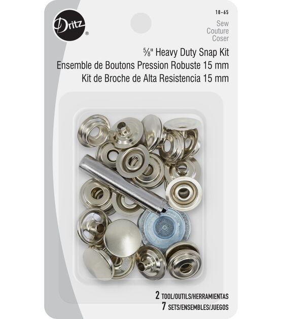 Metal Snap Button Kit Fasteners, Metal Pression Fasteners