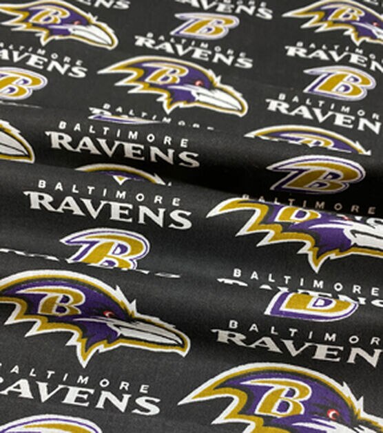 Cotton Fabric - Sports Fabric - NFL Football Baltimore Ravens - 4my3boyz  Fabric