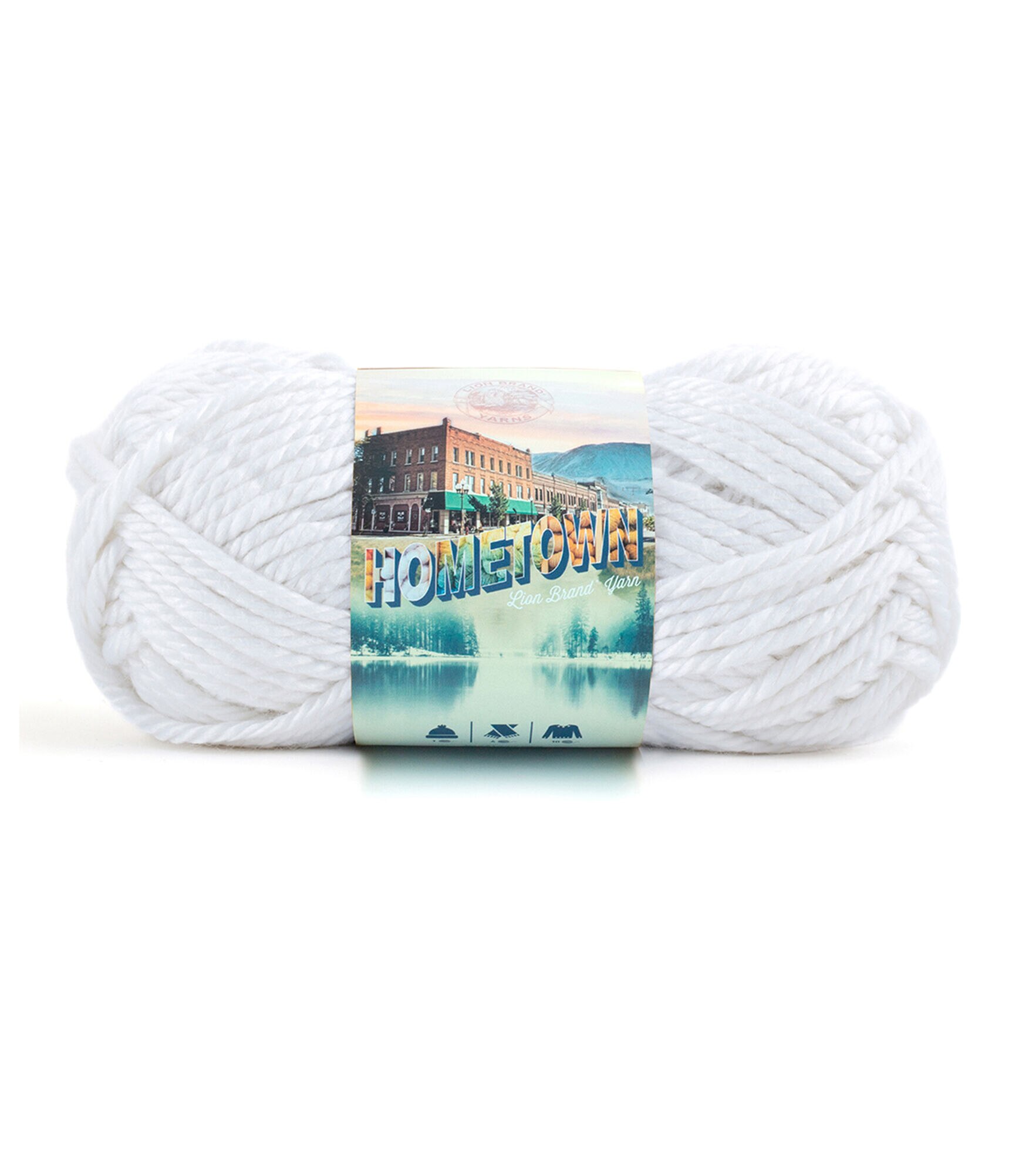 Lion Brand Yarn Basic Stitch Anti-Pilling Knitting Yarn, Yarn for  Crocheting, 3-Pack, Frost