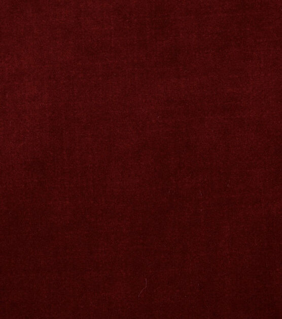 Covington Burgundy Velvet Polyester Upholstery Fabric
